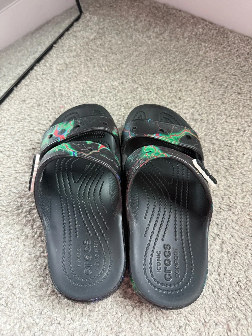 CROCS Women's Out of This World Slide Sandals from Finish Line Size 7